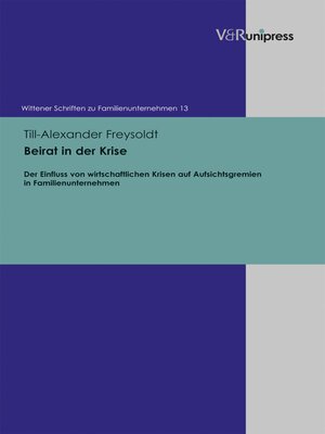 cover image of Beirat in der Krise